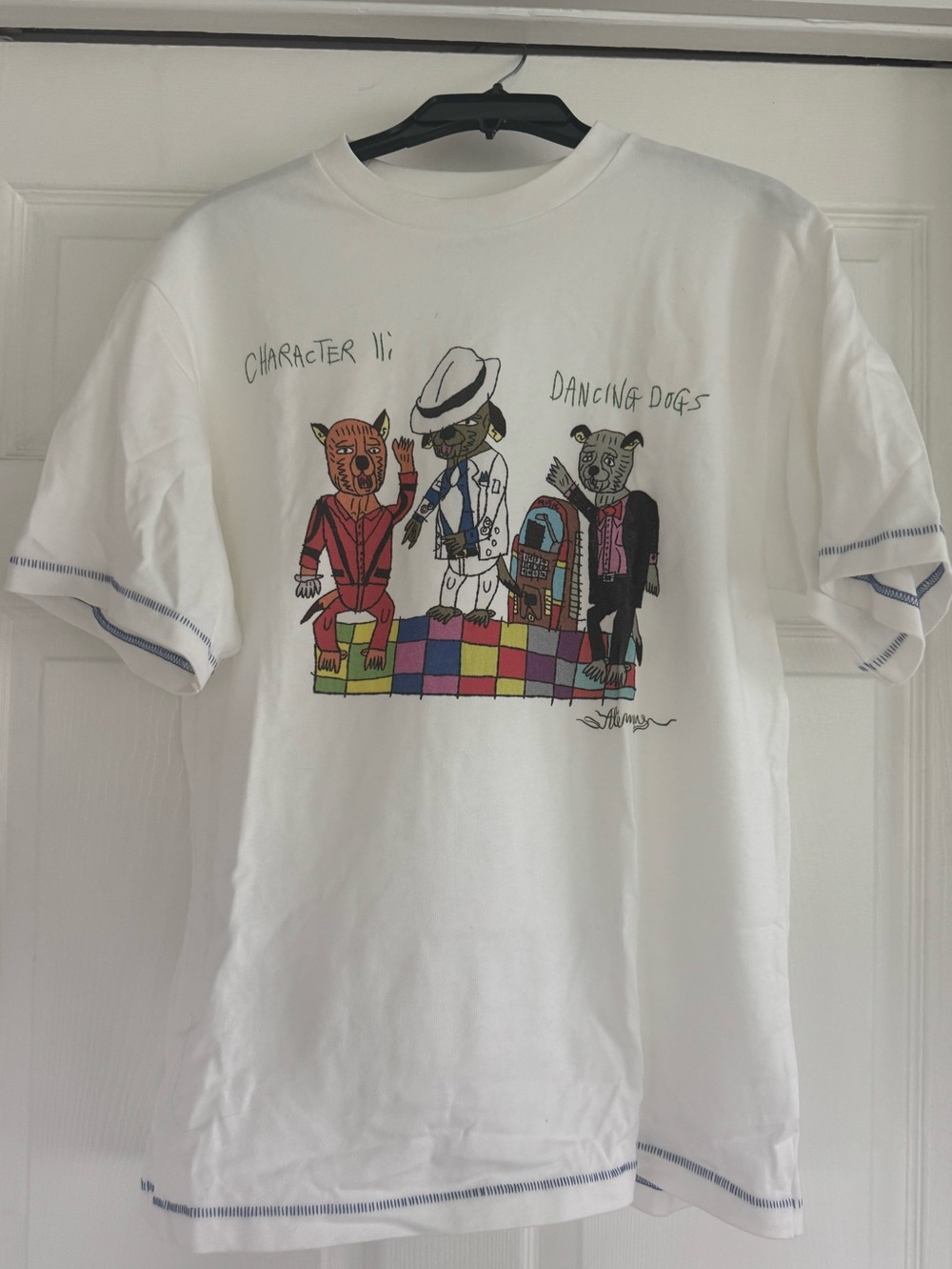 ALÉMAIS x Greg Sindel Contessa Disco Dogs Tee NWOT